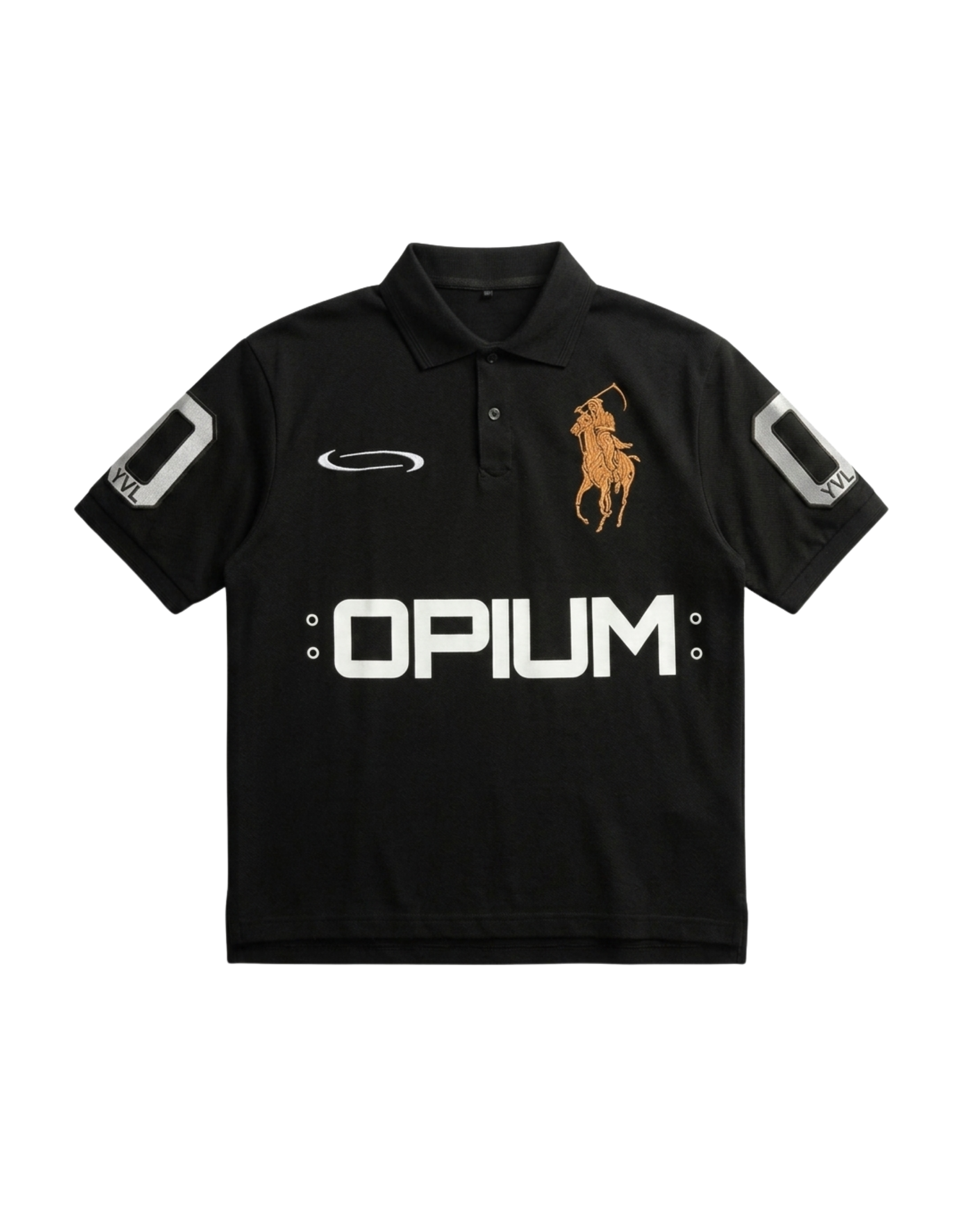 OPIUM 黒 ポロシャツ 00 OPIUM 00 OVERSIZED POLO – OPIUM 00 POLO